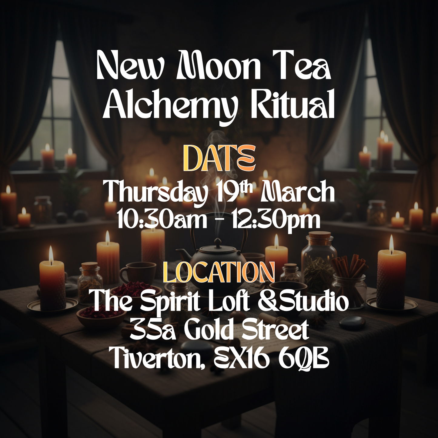New Moon Tea Alchemy Ritual