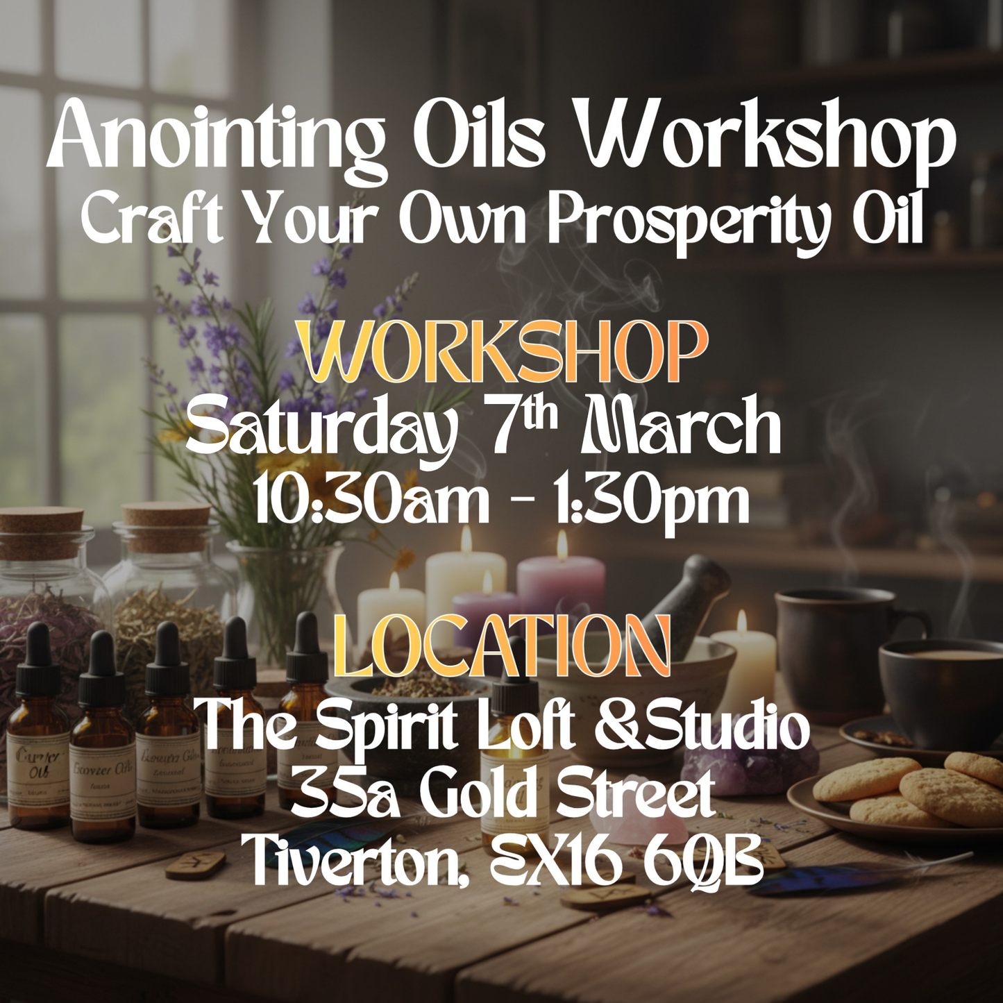 Anointing Oils Workshop - Craft Your Own Prosperity Oil